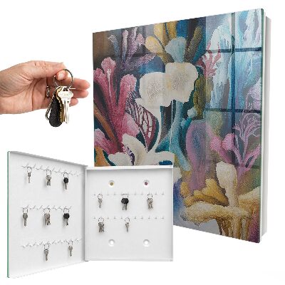 Key cabinet for wall Abstract nature