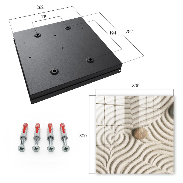 Key storage box Zen composition