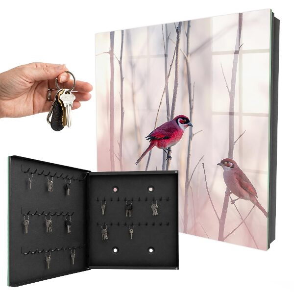 Key cabinet for wall Two birds