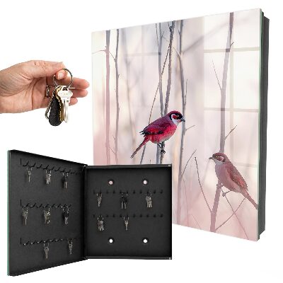 Key cabinet for wall Two birds
