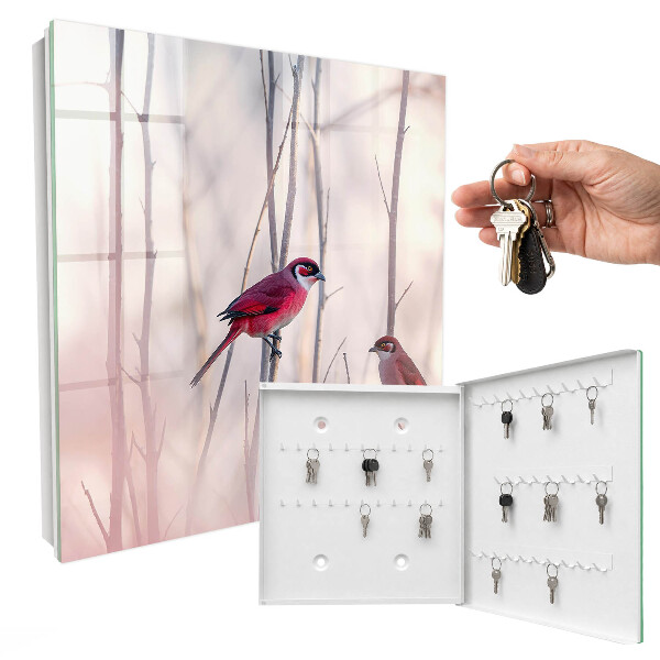 Key cabinet for wall Two birds