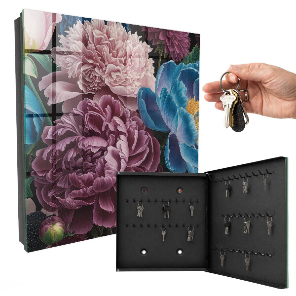 Key box Colorful flowers