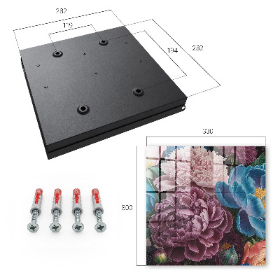 Key box Colorful flowers