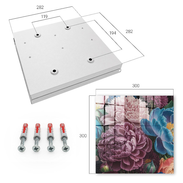 Key box Colorful flowers