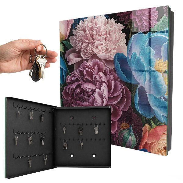 Key box Colorful flowers