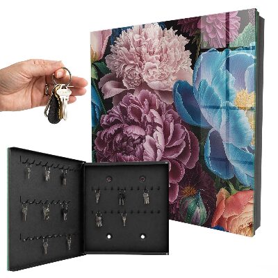 Key box Colorful flowers
