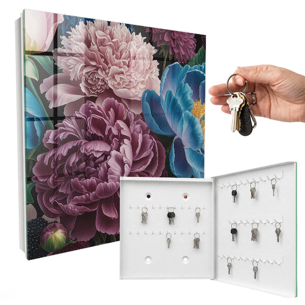 Key box Colorful flowers