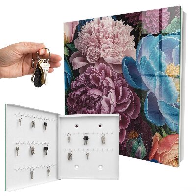 Key box Colorful flowers