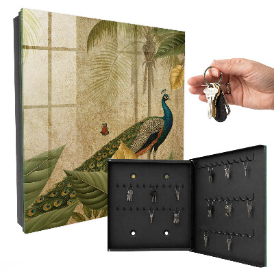Key storage box Exotic landscape