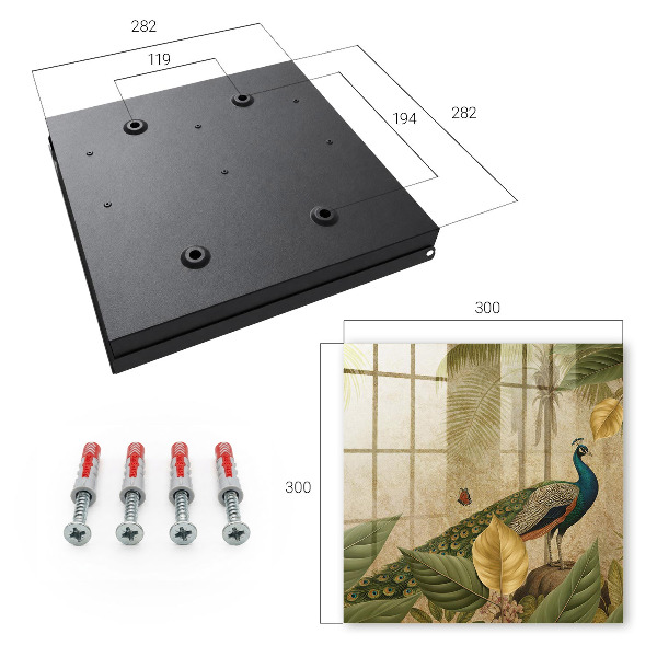 Key storage box Exotic landscape