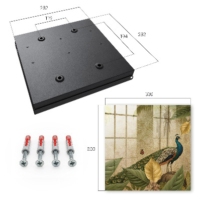 Key storage box Exotic landscape