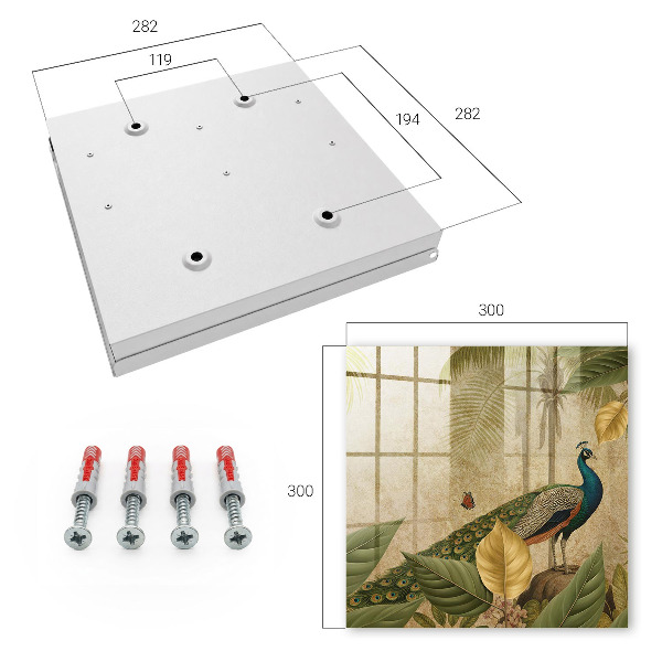 Key storage box Exotic landscape