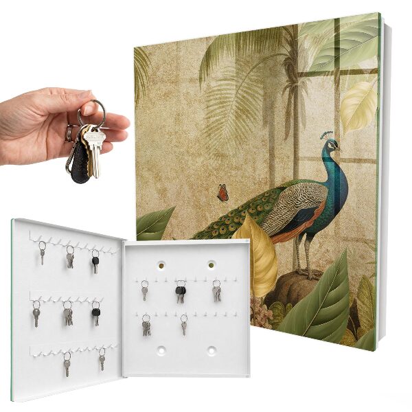 Key storage box Exotic landscape