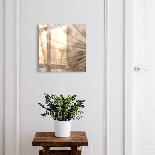 Key cabinet for wall Beige dandelions