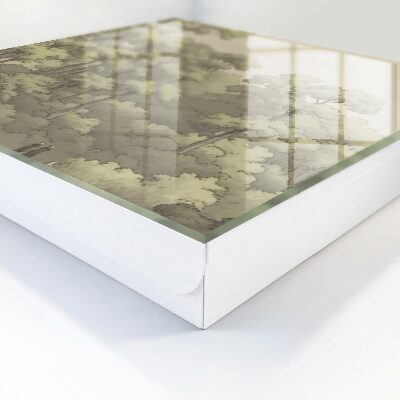 Key cabinet for wall Green forest
