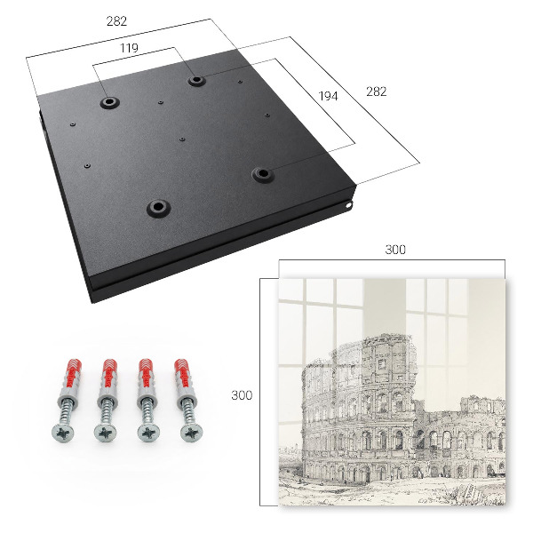 Key cabinet for wall Ancient amphitheater