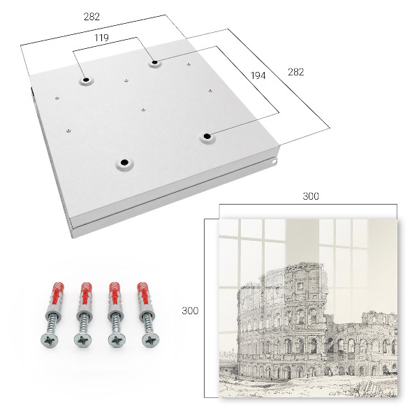 Key cabinet for wall Ancient amphitheater