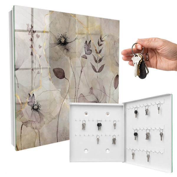 Key storage box Delicate flora