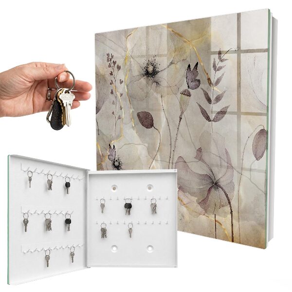 Key storage box Delicate flora