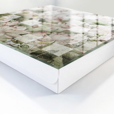 Key cabinet for wall Geometric lilies