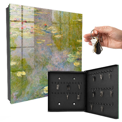 Key cabinet for wall Claude Monet's Water Lilies