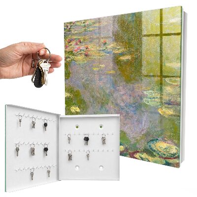 Key cabinet for wall Claude Monet's Water Lilies