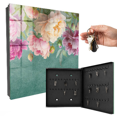 Key storage box Floral elegance