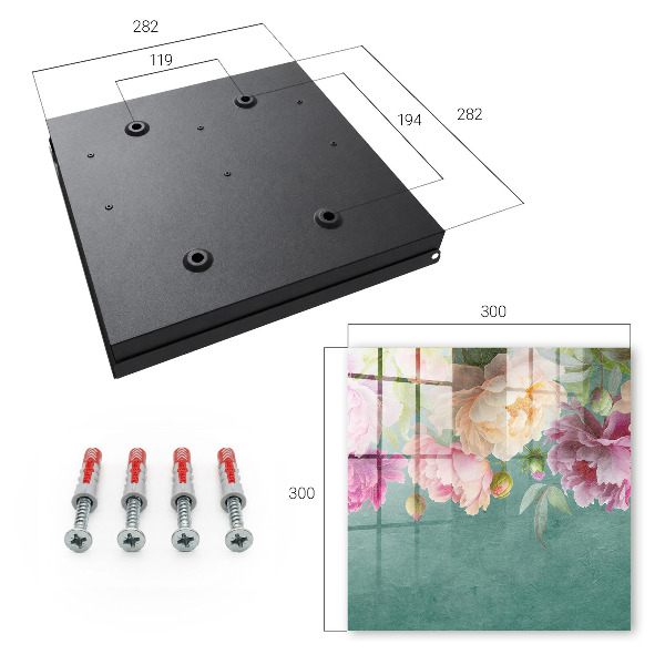 Key storage box Floral elegance