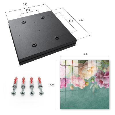 Key storage box Floral elegance