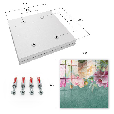 Key storage box Floral elegance