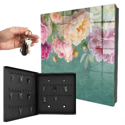 Key storage box Floral elegance