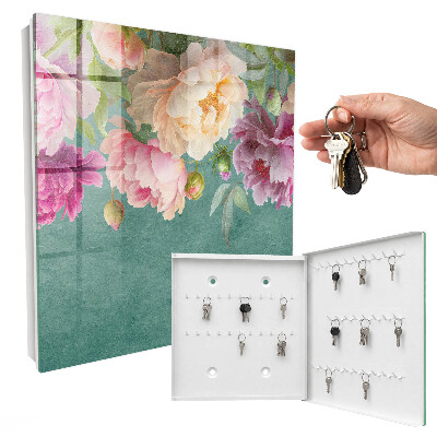Key storage box Floral elegance