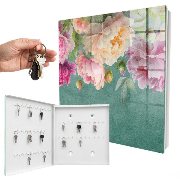 Key storage box Floral elegance