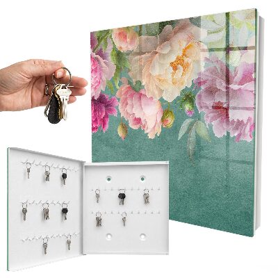 Key storage box Floral elegance