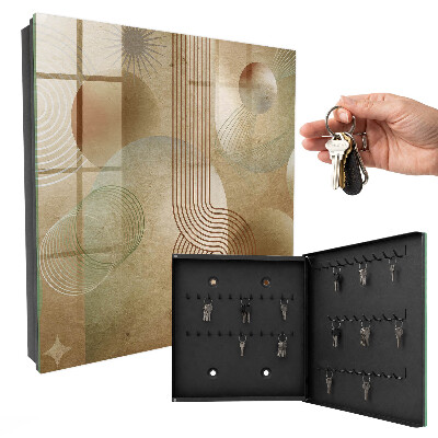 Key cabinet for wall Geometric shapes