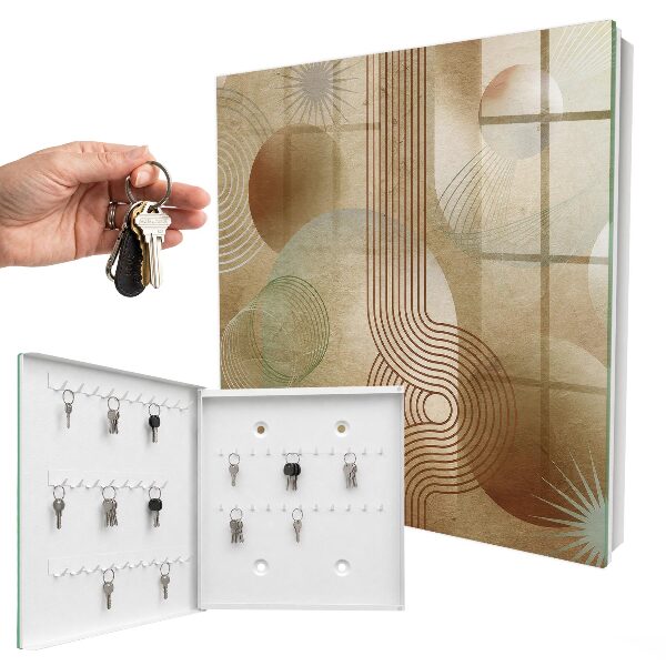 Key cabinet for wall Geometric shapes