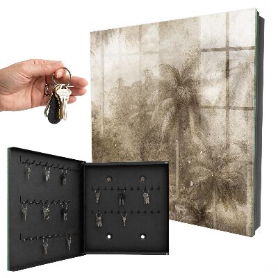 Key storage box Jungle beige