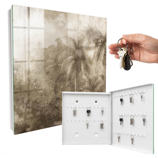 Key storage box Jungle beige