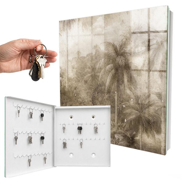 Key storage box Jungle beige