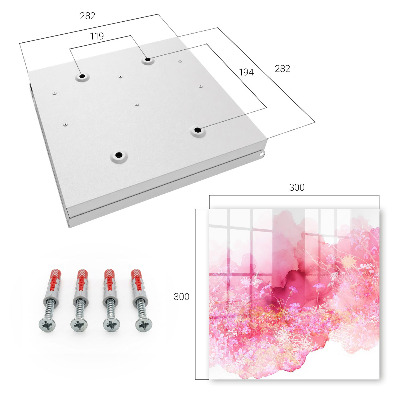 Key cabinet for wall Flower landscape