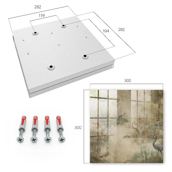 Key cabinet for wall Idyllic nature