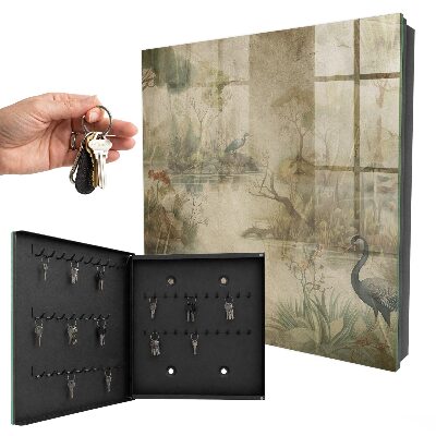 Key cabinet for wall Idyllic nature