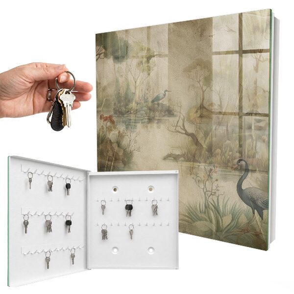 Key cabinet for wall Idyllic nature