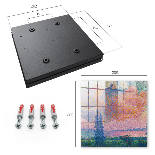 Key cabinet for wall Colorful nature
