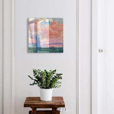 Key cabinet for wall Colorful nature