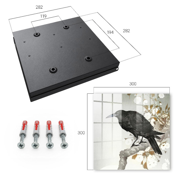 Key storage box Black Raven