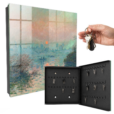 Key cabinet for wall Romantic landscape