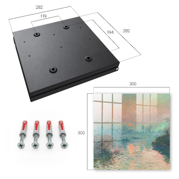 Key cabinet for wall Romantic landscape