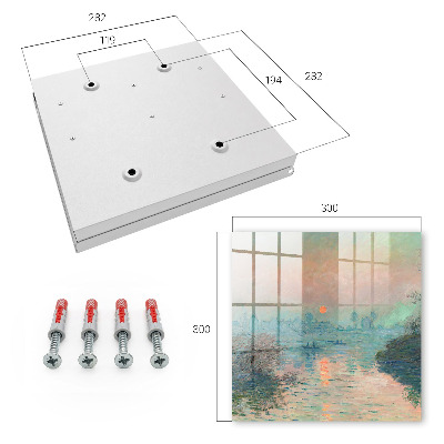 Key cabinet for wall Romantic landscape