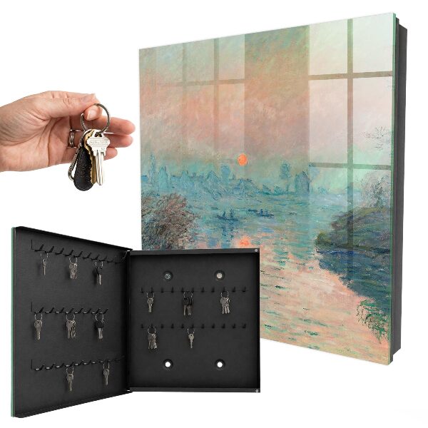 Key cabinet for wall Romantic landscape
